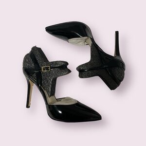 NWT Michael Kors Felicia sling back heels black patent